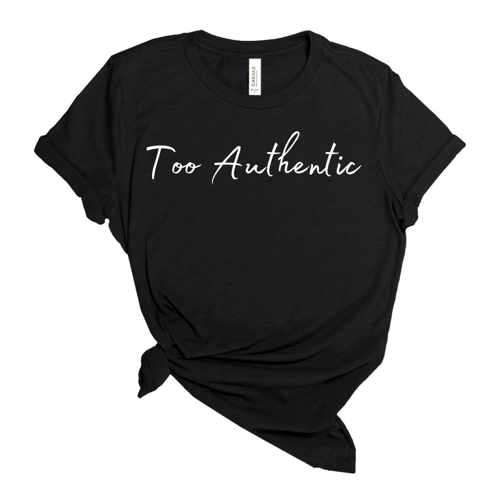 Too Authentic Tee - Black / White
